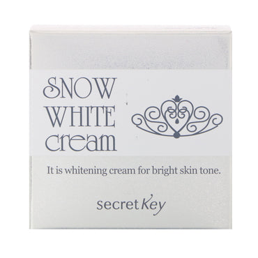 Secret Key, Creme Branca de Neve, Creme Clareador, 50 g