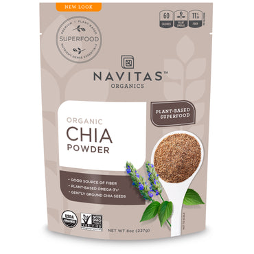 Navitas s, poudre de chia, 8 oz (227 g)