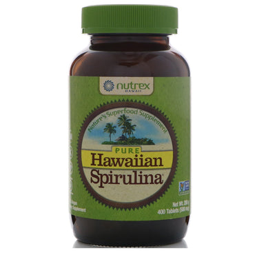 Nutrex Hawaii, Spiruline hawaïenne pure, 500 mg, 400 comprimés