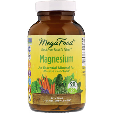 Megafood, Magnesium, 90 Tabletten