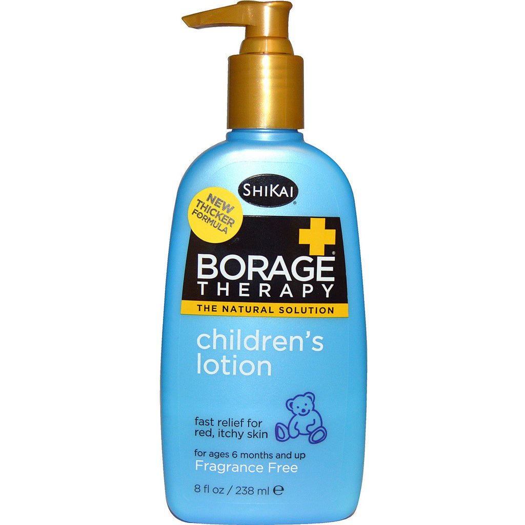 Shikai Borage Therapy Lotion pour enfants sans parfum 8 fl oz (238 ml)