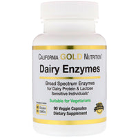 California Gold Nutrition, Enzymes laitières, 90 capsules végétariennes