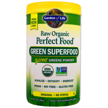 Garden of Life, Raw Perfect Food, Groen Superfood, Origineel, 7,4 oz (209 g)