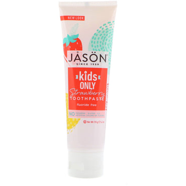 Jason Natural, apenas para crianças! Pasta de dente, morango, 4,2 oz (119 g)