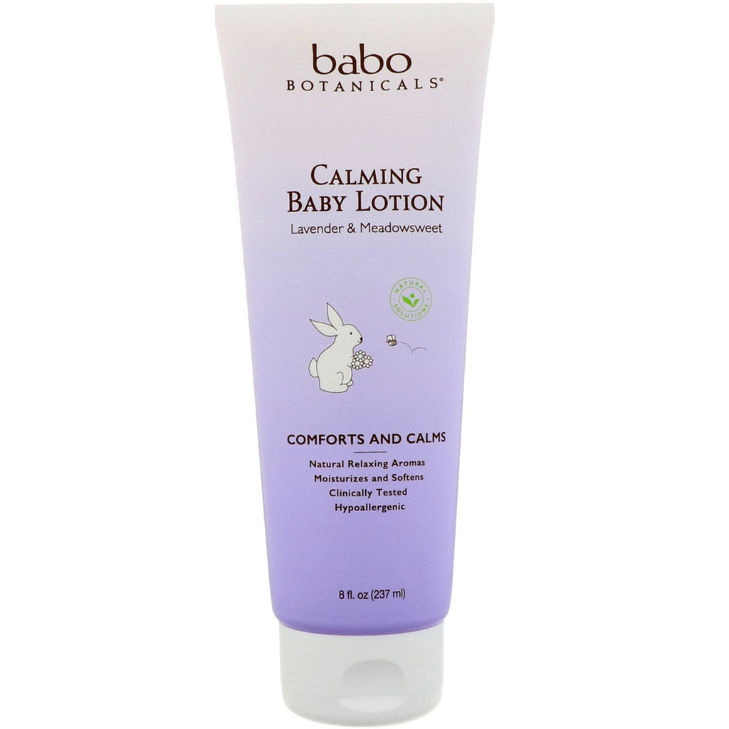 Babo Botanicals Calming Baby Lotion Lavender & Meadowseet 8 fl oz (237 מ"ל)
