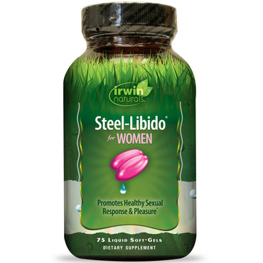 Irwin Naturals, Steel-Libido för kvinnor, 75 Liquid Soft-Gels