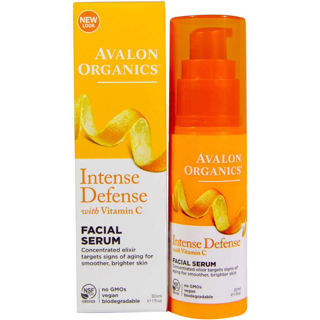 Avalon s, Intense Defense, con vitamina C, suero facial, 1 fl oz (30 ml)