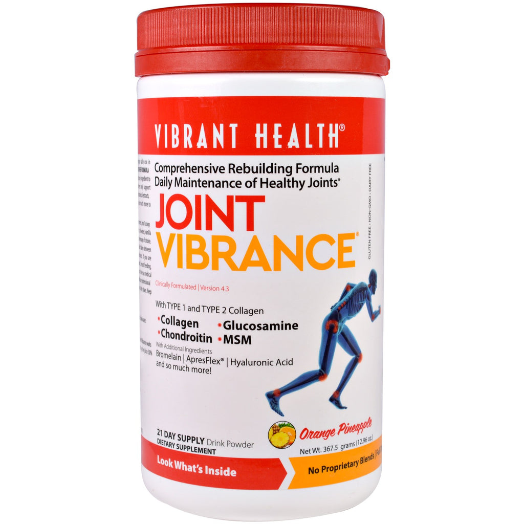Vibrant Health, Joint Vibrance, גרסה 4.3, אננס כתום, 12.96 אונקיות (367.5 גרם)