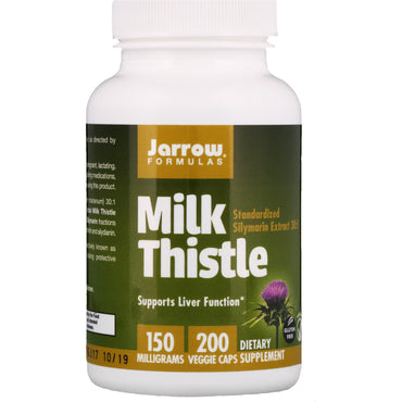 Jarrow Formulas, 밀크씨슬, 150 mg, 200 식물성 캡슐