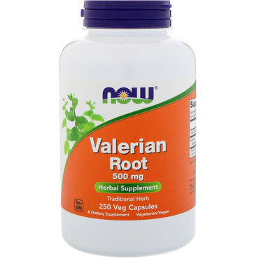 Now Foods, Valerian Root, 500 mg, 250 Veg Capsules