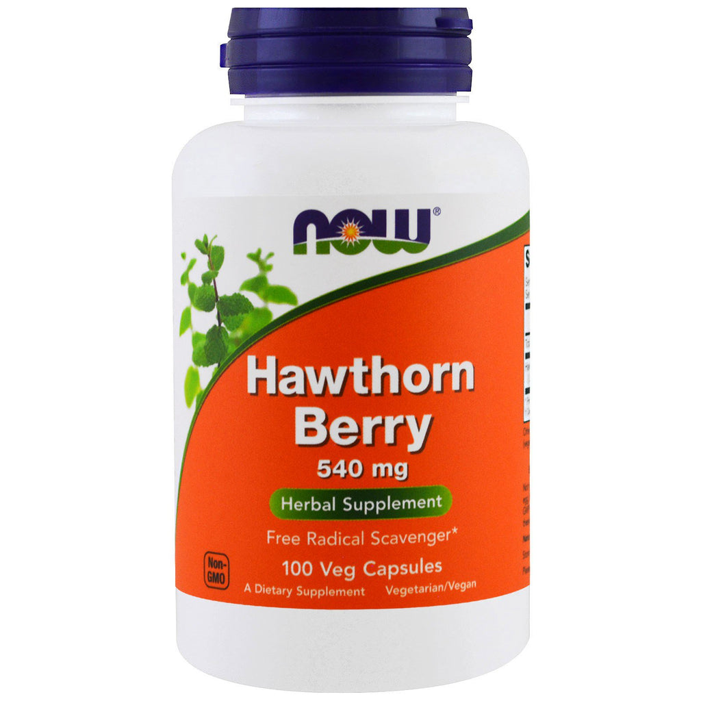 Now Foods, Hawthorn Berry, 540 mg, 100 kapsler