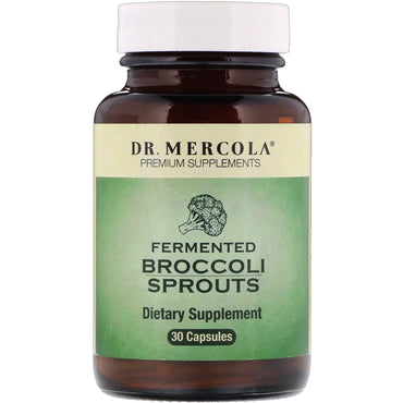 Dr. mercola, brotes de brócoli fermentados, 30 cápsulas