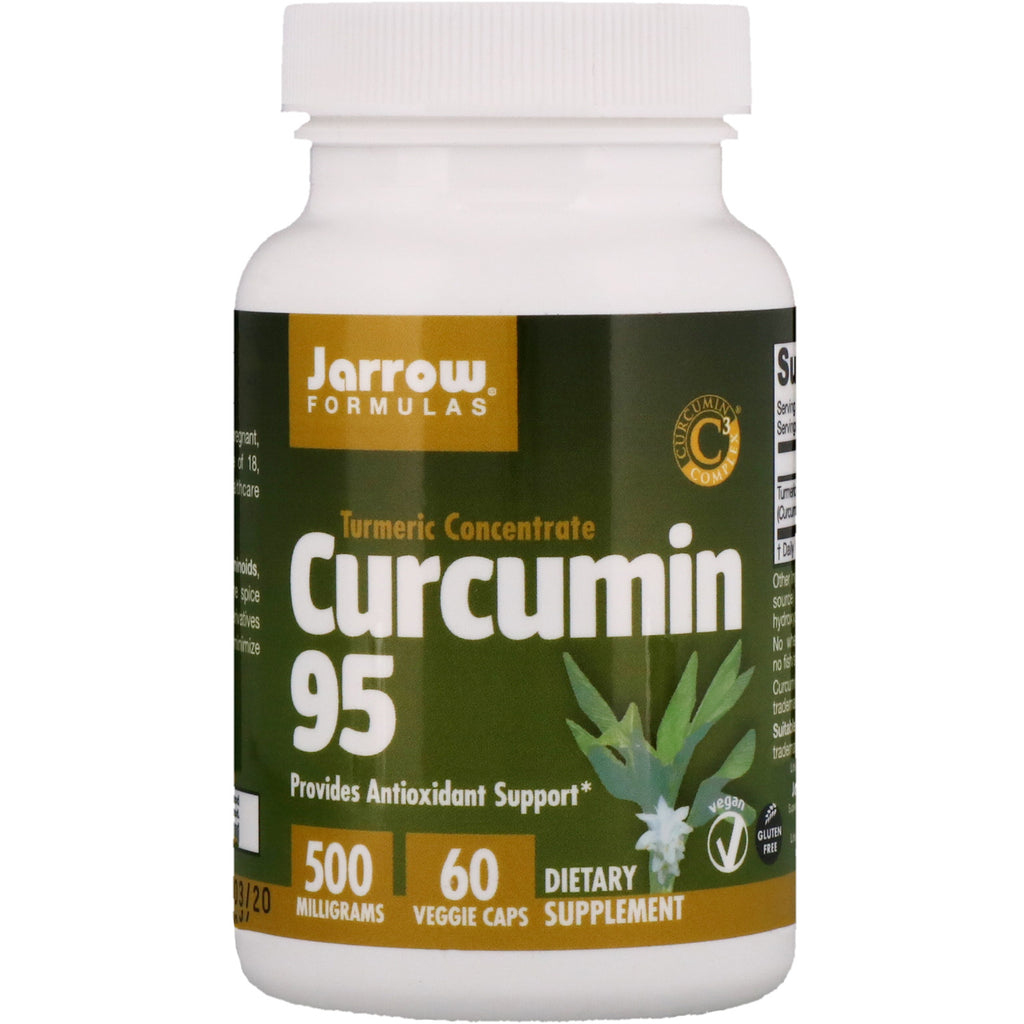 Jarrow Formulas, Curcumina 95, 500 mg, 60 capsule vegetali
