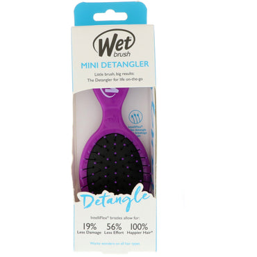 Wet Brush, Mini Detangler Brush, Purple, 1 Brush