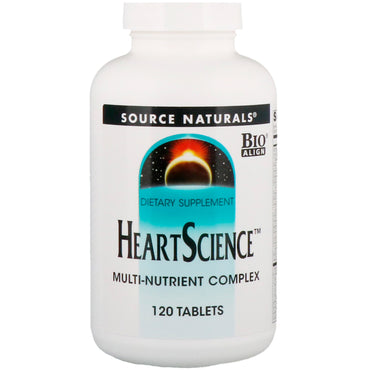 Bron naturals, hartwetenschappen, multi-nutriëntencomplex, 120 tabletten