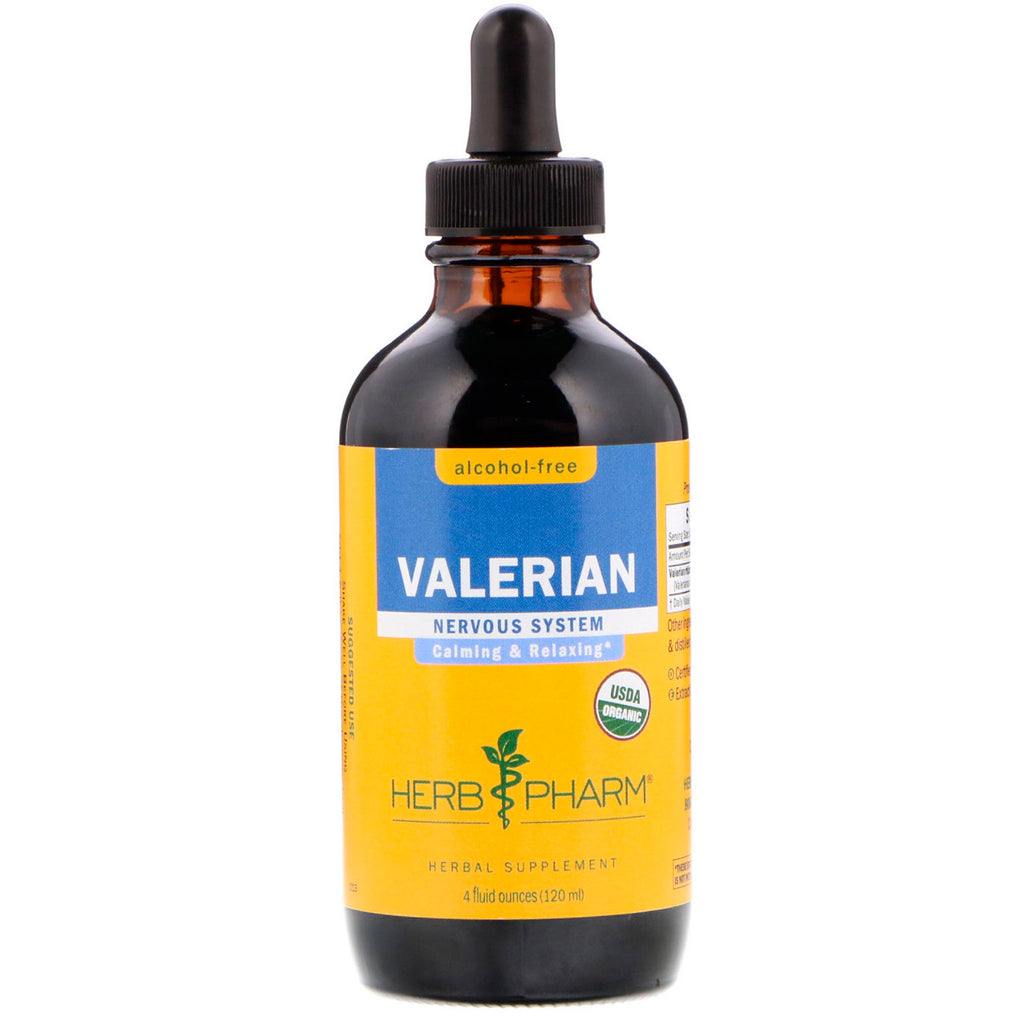 Herb Pharm, Valeriana, alkoholfri, 4 fl oz (120 ml)