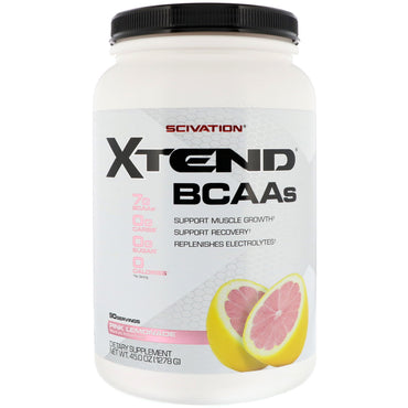 Scivation, Xtend, BCAA's, roze limonade, 45,0 oz (1278 g)
