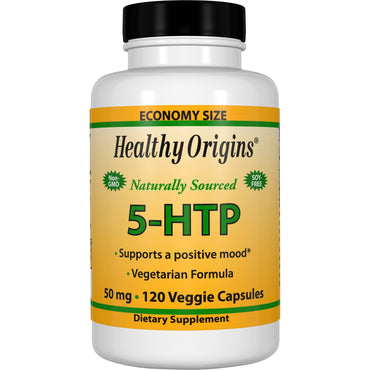 Healthy Origins、5-HTP、50 mg、植物性カプセル 120 粒
