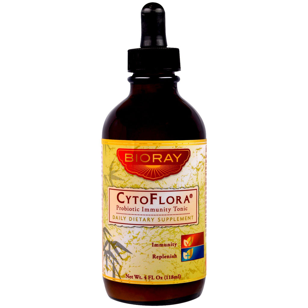 Bioray Inc., CytoFlora, Probiotyczny tonik wzmacniający odporność, 4 uncje (118 ml)