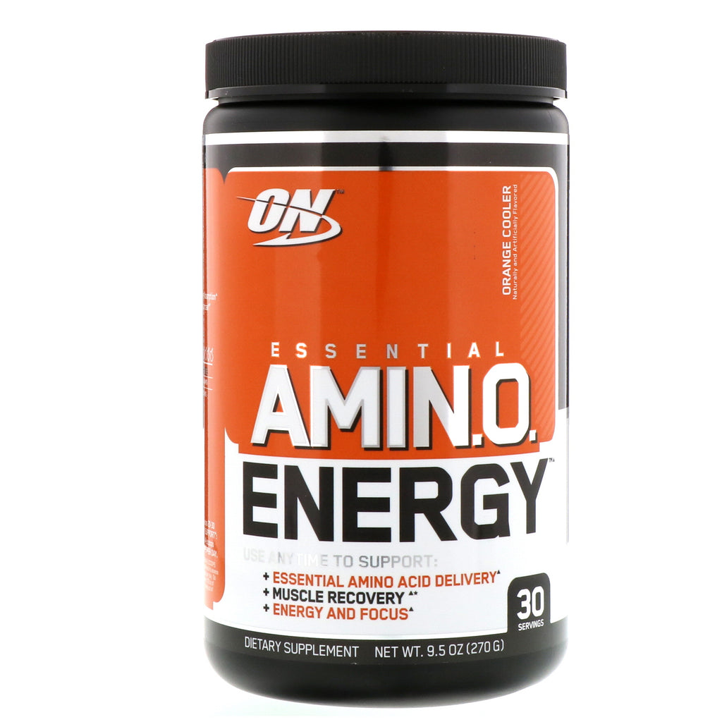 Optymalne odżywianie, Essential Amin.O. Energy, Pomarańczowa lodówka, 9,5 uncji (270 g)