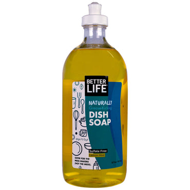 Better Life, סבון כלים, לימון מנטה, 651 מ"ל