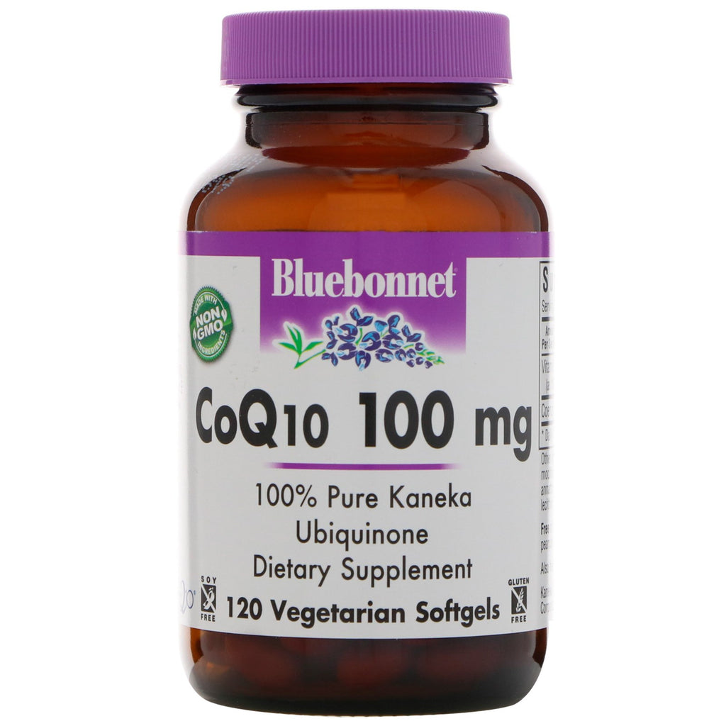 ब्लूबोननेट न्यूट्रिशन, CoQ10, 100 मिलीग्राम, 120 शाकाहारी सॉफ़्टजैल