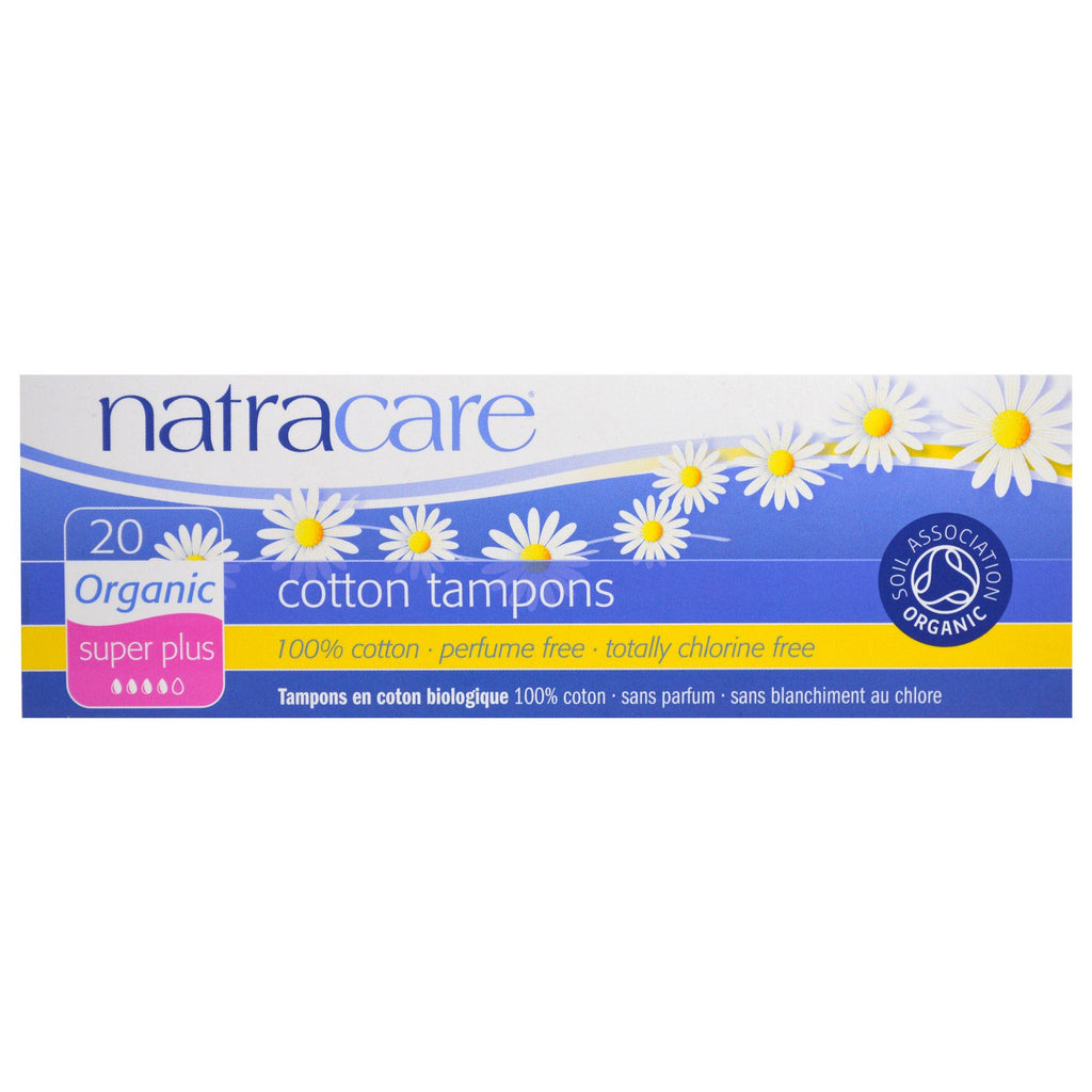 Natracare,  Cotton Tampons, Super Plus, 20 Tampons