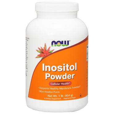 Now Foods, poudre d'inositol, 1 lb (454 g)