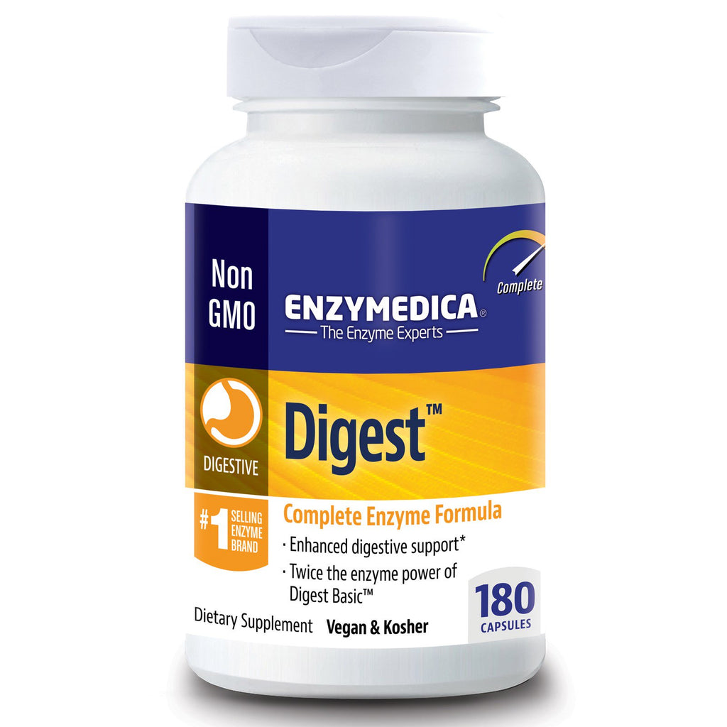 Enzymedica, Digest, Complete Enzyme Formula, 180 Capsules