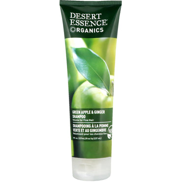 Desert Essence, s, shampooing, pomme verte et gingembre, 8 fl oz (237 ml)