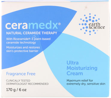Ceramedx, Crème ultra hydratante, sans parfum, 6 oz (170 g)