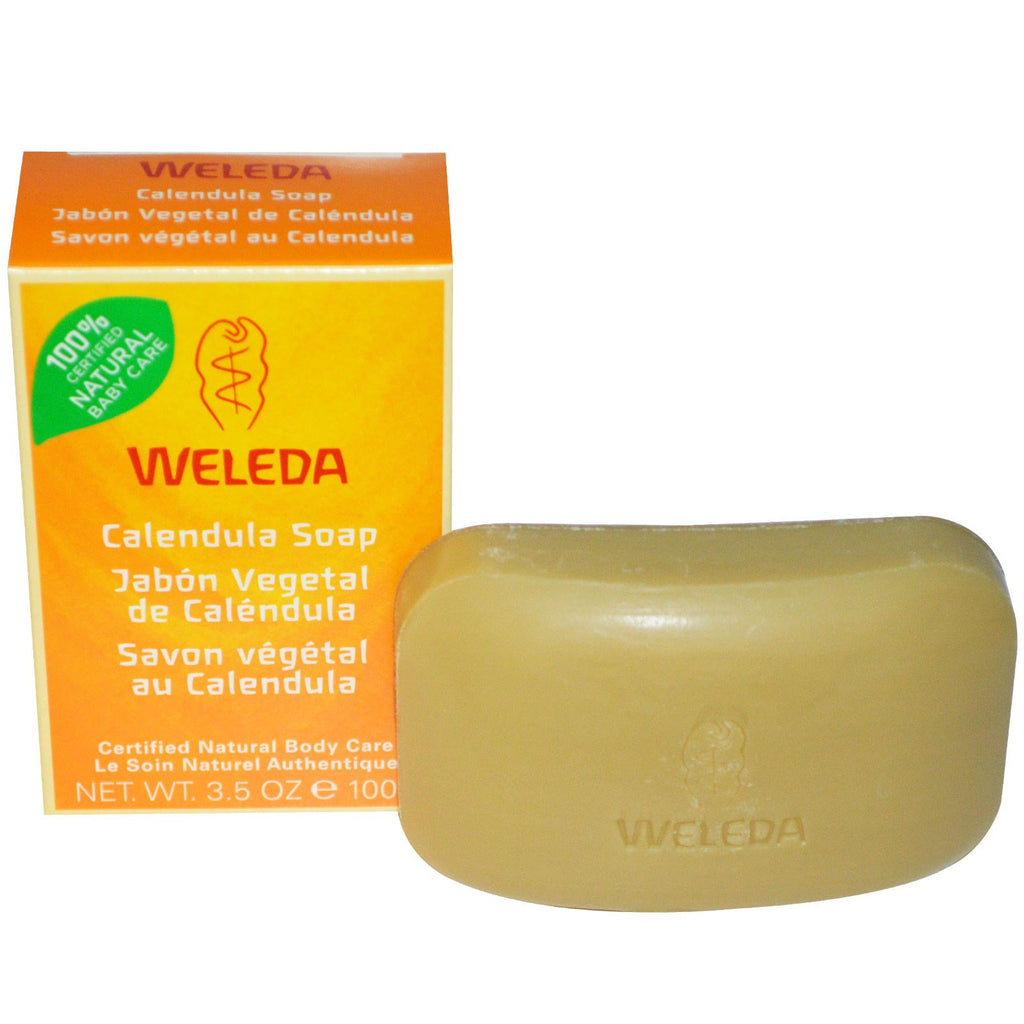 Weleda, Calendula sæbe, 3,5 oz (100 g)