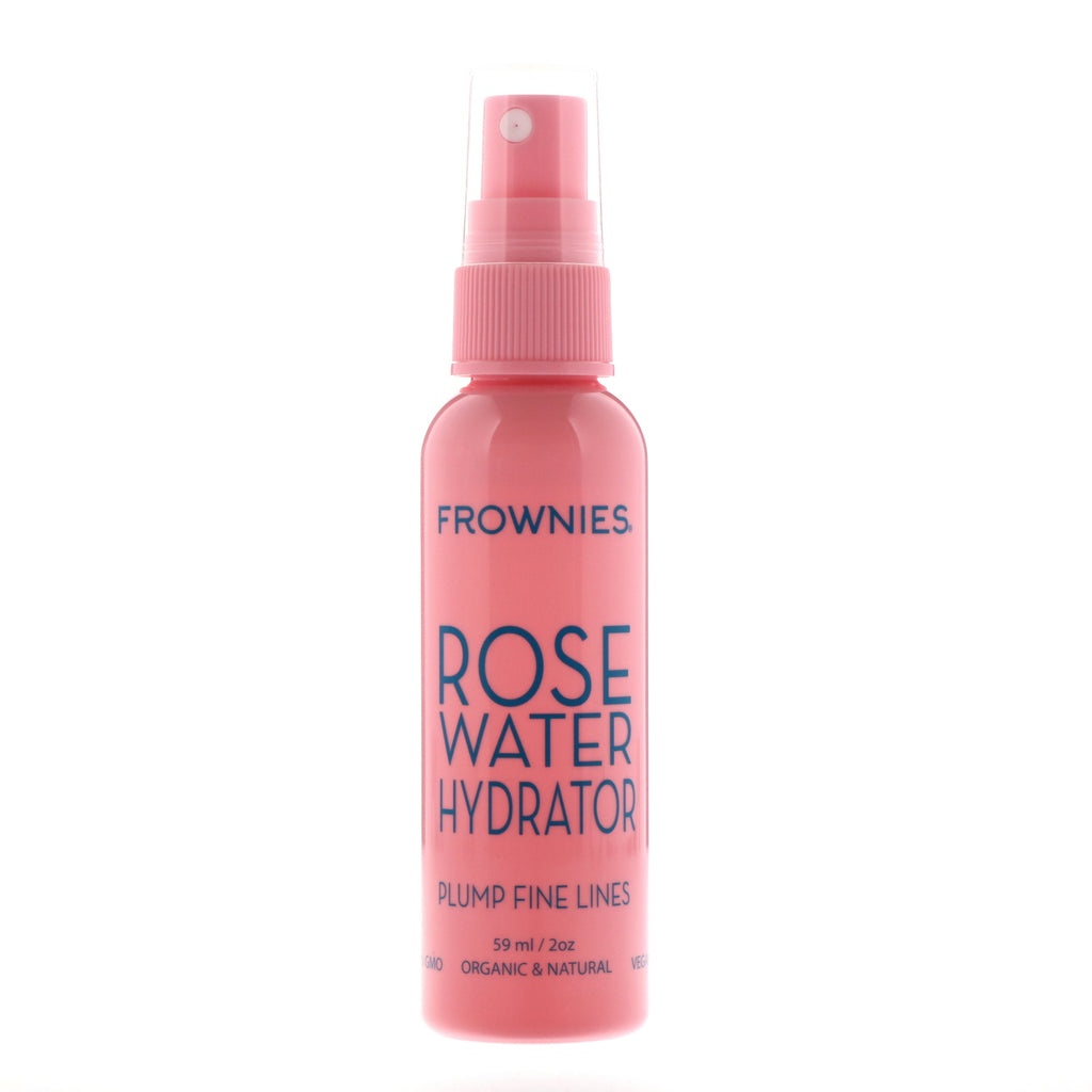 Frownies, Spray nawilżający z wodą różaną, 2 uncje (59 ml)