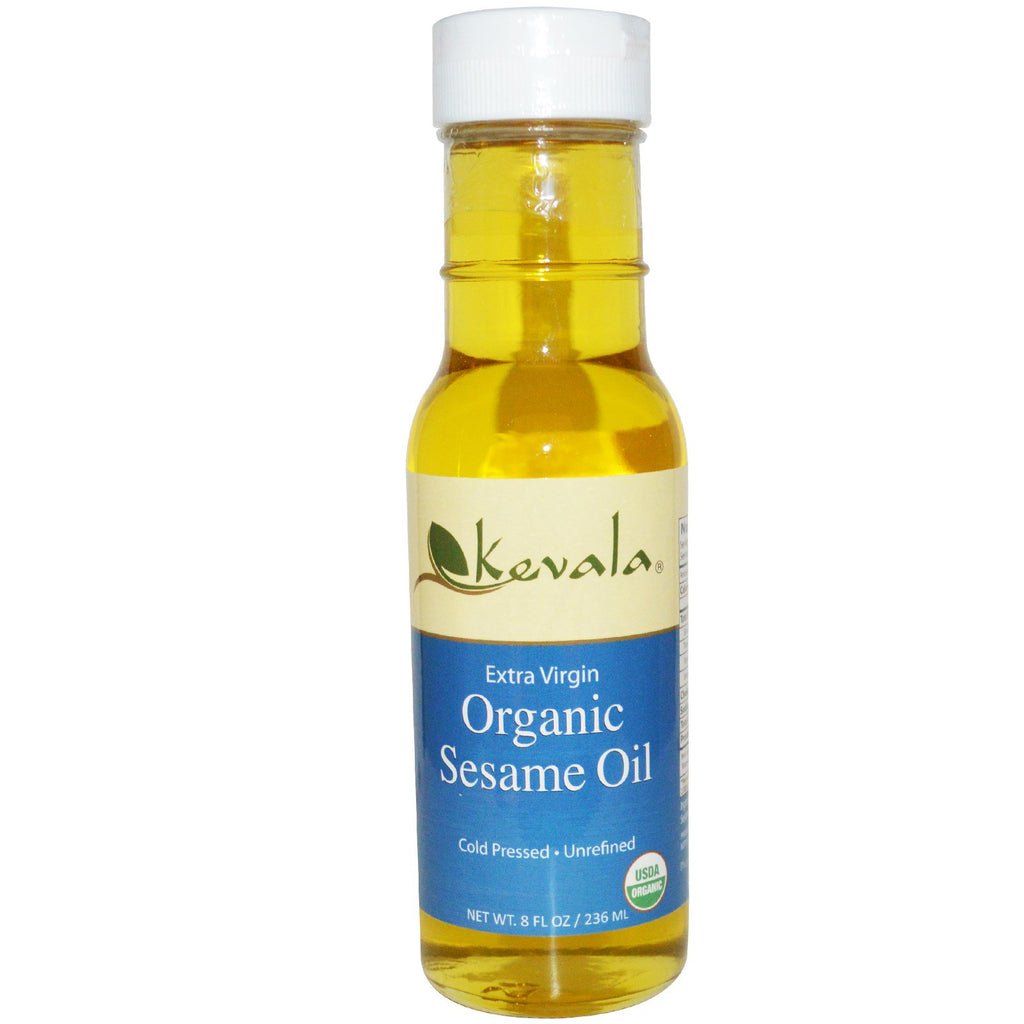 Kevala, olej sezamowy z pierwszego tłoczenia, 8 uncji (236 ml)