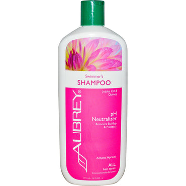 Aubrey s, Shampoo per nuotatori, Neutralizzatore del pH, Tutti i tipi di capelli, 16 fl oz (473 ml)