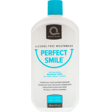 Perfect Smile Alcohol-Free Mouthwash Refreshing Mint Flavor 16 oz (474 ml)