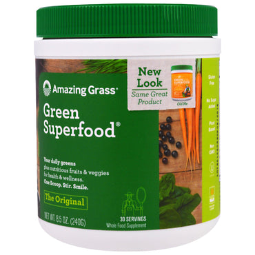 Amazing Grass, Green Superfood Original, 8.5 oz (240 g)