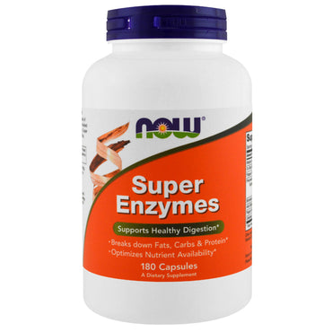 Now Foods, Super Enzymes, 180 Gélules