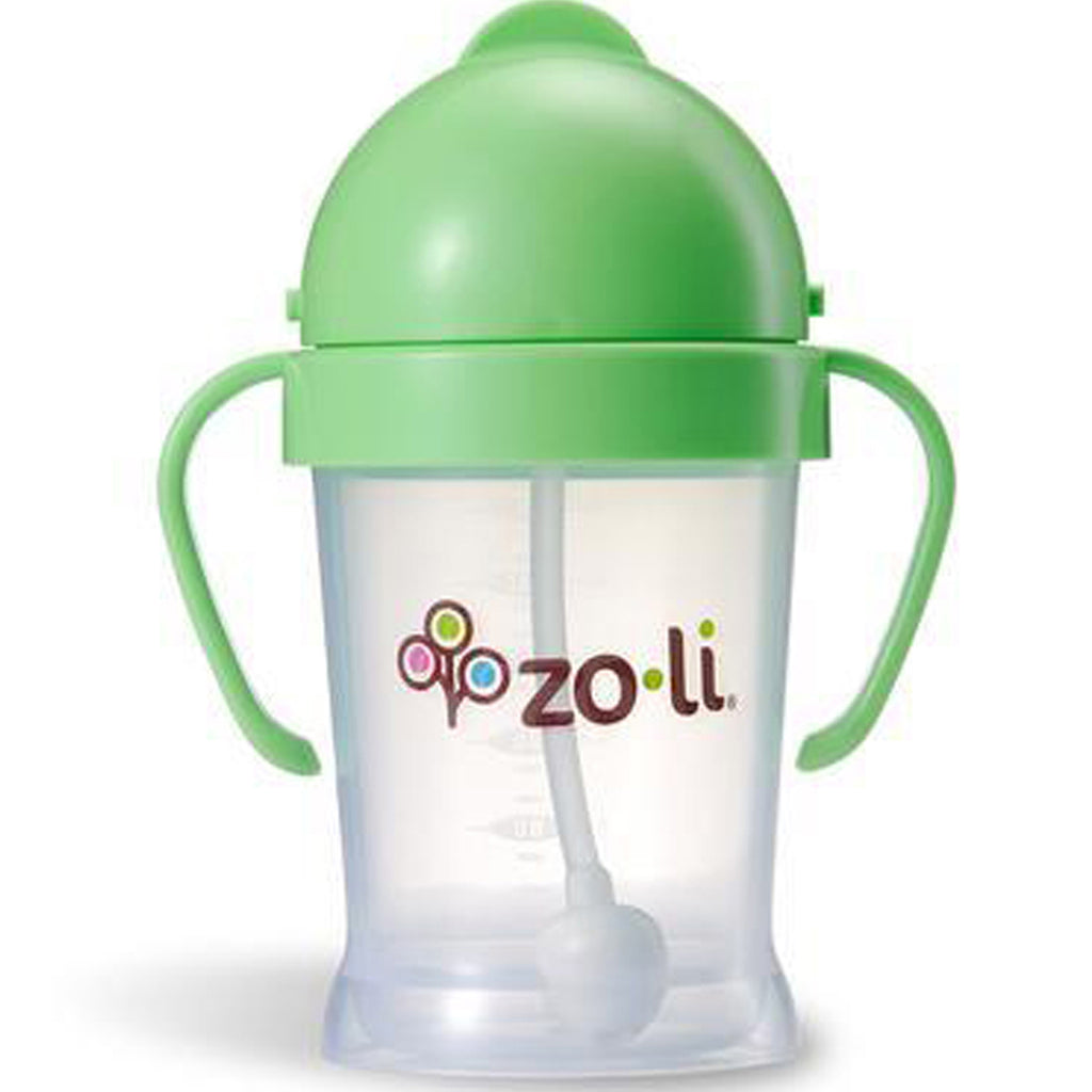 Zoli, Bot, copo com canudinho de palha, verde, 6 onças