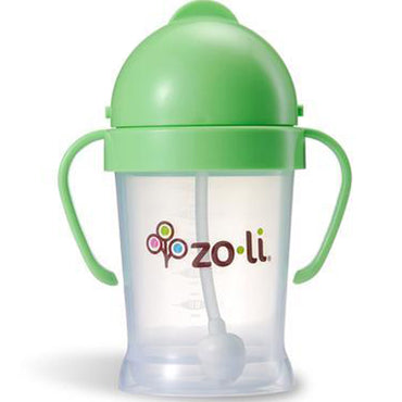 Zoli, Bot, vaso con pajita para sorber, verde, 6 oz