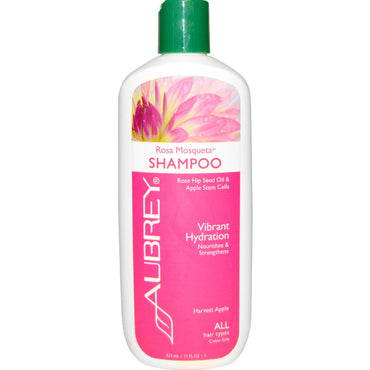 Aubrey s, Shampooing Rosa Mosqueta, Hydratation vibrante, Tous types de cheveux, 11 fl oz (325 ml)