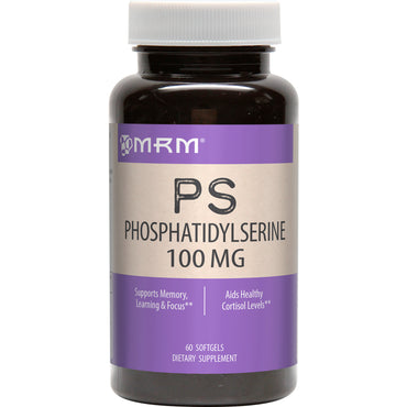MRM, PS, 포스파티딜세린, 100 mg, 60 소프트젤