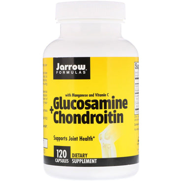 Jarrow Formulas, combinatie glucosamine + chondroïtine, 120 capsules