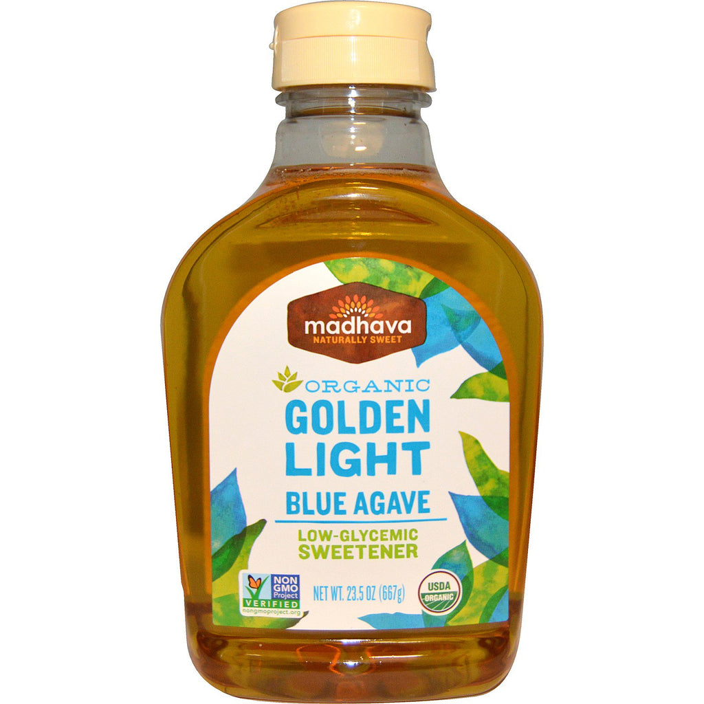 Madhava Natural Sweeteners,  Golden Light Blue Agave, 23.5 oz (667 g)