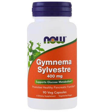 Now Foods, Gymnema Sylvestre, 400 mg, 90 cápsulas vegetales