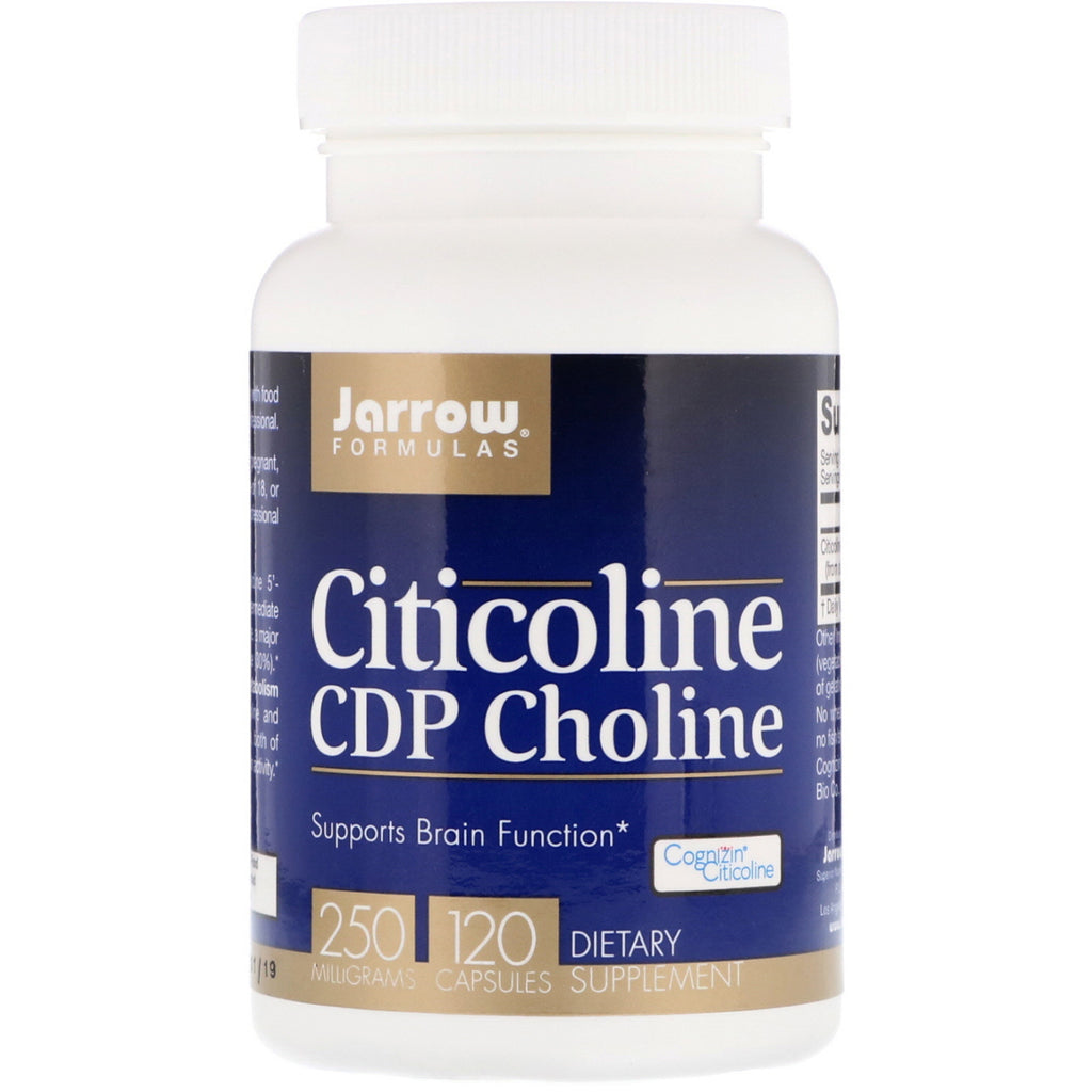 Jarrow Formule, Citicoline, CDP Colina, 250 mg, 120 capsule