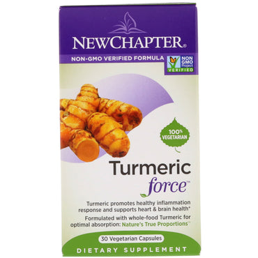 New Chapter, Turmeric Force, 30 Vegetarian Capsules