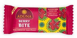 Aduna Berry Bite med Hibiscus Superfood Energy Bar 40g (bestill 16 for detaljhandel ytre)