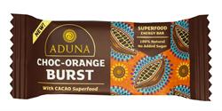 Aduna Choc-Orange Burst with Cacao Superfood Energy Bar 40g (order 16 for retail outer)
