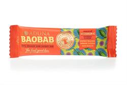 Barrita energética cruda de baobab orgánico con piña y almendras 45 g (pedir 16 para el exterior minorista)